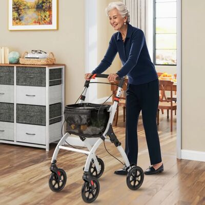 Costway - Slim Rollator - Hoogte 90-103 cm - Breedte 53 cm - Rollator Costway - Slim Rollator - Hoogte 90-103 cm - Breedte 53 cm - Rollator