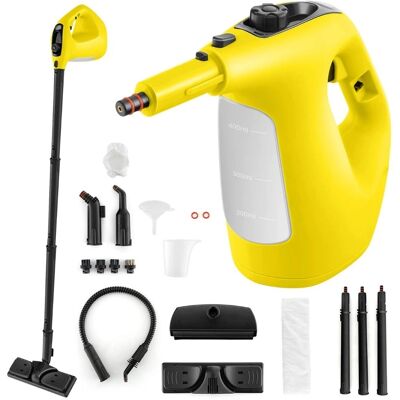 Costway - Portable Steam Cleaner 1400W - 400ml - Jaune - Publicité Costway - Portable Steam Cleaner 1400W - 400ml - Jaune - Publicité