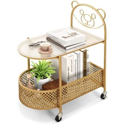 Costway - Table Basse Verre Ourson - Deux Niveaux - Table Basse - Publicité Costway - Table Basse Verre Ourson - Deux Niveaux - Table Basse - Publicité