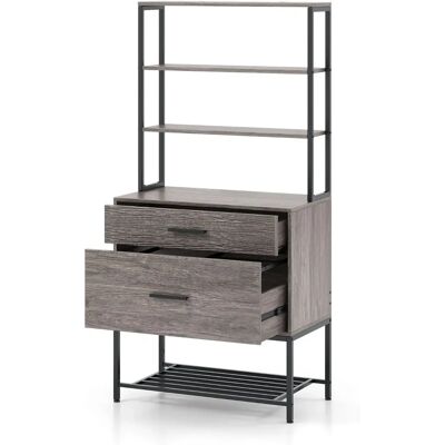 Costway - Armoire de Fichier - 3 niveaux - Étagères ouvertes - Classement - Publicité Costway - Armoire de Fichier - 3 niveaux - Étagères ouvertes - Classement - Publicité