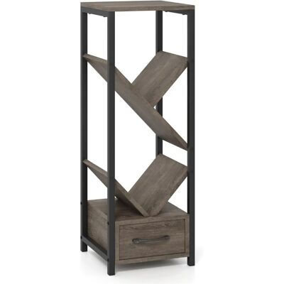 Costway - Tree-Shaped Shelf - 4-Tier - Bookcase - Publicité Costway - Tree-Shaped Shelf - 4-Tier - Bookcase - Publicité