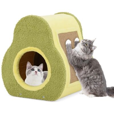 Costway - Maison Chat Avocat - Vert - Cat Condo - Publicité Costway - Maison Chat Avocat - Vert - Cat Condo - Publicité