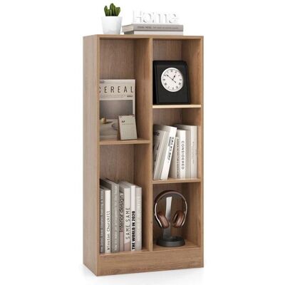Costway - 5-Case - 50 cm - Naturel - Bookshelf - Publicité Costway - 5-Case - 50 cm - Naturel - Bookshelf - Publicité