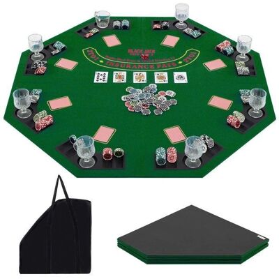 Costway - Sammenklappelig pokertafel 120 cm - 8 spillere - Medfølger bæretaske - Pokertafel Costway - Sammenklappelig pokertafel 120 cm - 8 spillere - Medfølger bæretaske - Pokertafel