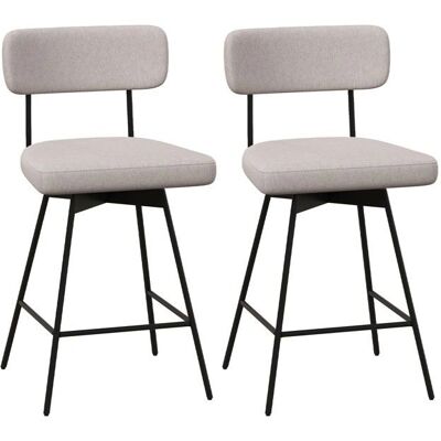 Costway - Bar Stool Set - 63.5 cm - Beige - Bar Stool - Publicité Costway - Bar Stool Set - 63.5 cm - Beige - Bar Stool - Publicité