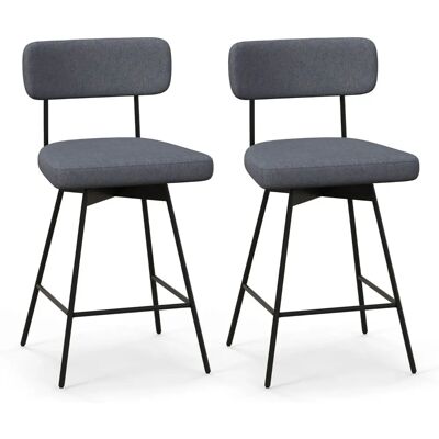 Costway CTR-63.5 Tabouret de bar - Lot de 2 - Publicité Costway CTR-63.5 Tabouret de bar - Lot de 2 - Publicité