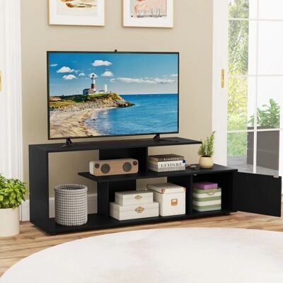 Costway - TV Stand 55 - 5 pieds - design asymétrique - TV Stand - Publicité Costway - TV Stand 55 - 5 pieds - design asymétrique - TV Stand - Publicité