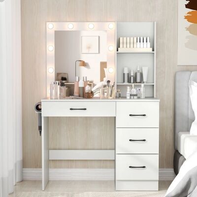 Costway - Makeup Bord - Hvid - Møbler Costway - Makeup Bord - Hvid - Møbler
