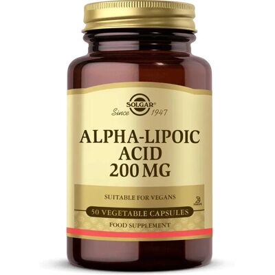 Solgar Alpha Lipoic Acid 200 mg - Vegan, Gluten-Free - Supplement Solgar Alpha Lipoic Acid 200 mg - Vegan, Gluten-Free - Supplement