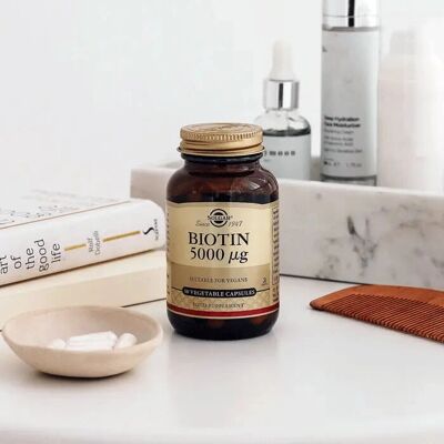 Solgar Biotin 5000mcg kapsler (50 stk.) Solgar Biotin 5000mcg kapsler (50 stk.)