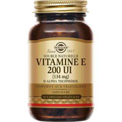 Solgar Vitamine E 200 UI - Vitamines - Publicité Solgar Vitamine E 200 UI - Vitamines - Publicité