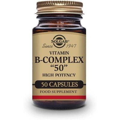 Solgar Vitamin B-Complex 50 - High Potency - 50 Capsules Solgar Vitamin B-Complex 50 - High Potency - 50 Capsules