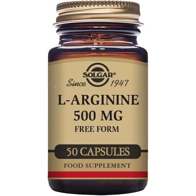 Solgar L-Arginine 500 mg Vegetable Capsules - Pack of 50 - For a Healthy Metabolism Solgar L-Arginine 500 mg Vegetable Capsules - Pack of 50 - For a Healthy Metabolism