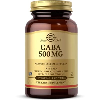 Solgar Gaba 500 Mg Cápsulas Vegetais - Suplemento Alimentar Solgar Gaba 500 Mg Cápsulas Vegetais - Suplemento Alimentar