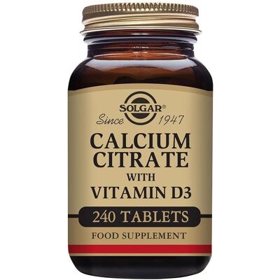 Solgar Calciumcitrat mit Vitamin D3 Tabletten (240 Stück) Solgar Calciumcitrat mit Vitamin D3 Tabletten (240 Stück)