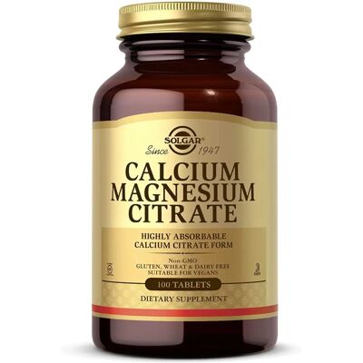 Solgar Calcium Magnesium Citrate Tabletten - Unterstützt Knochen & Nerven Solgar Calcium Magnesium Citrate Tabletten - Unterstützt Knochen & Nerven