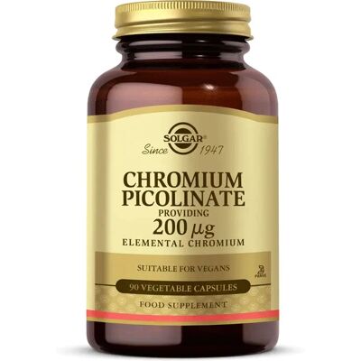 Solgar Chrom Picolinat - 200μg - Unterstützt Stoffwechsel & Blutzucker Solgar Chrom Picolinat - 200μg - Unterstützt Stoffwechsel & Blutzucker