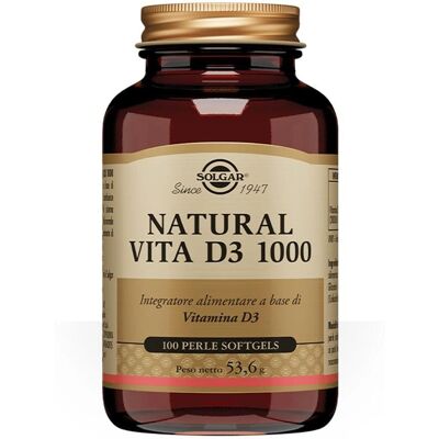 Solgar Vitamina D3 Naturale 1000 UI - Integratore per Ossa e Muscoli Solgar Vitamina D3 Naturale 1000 UI - Integratore per Ossa e Muscoli