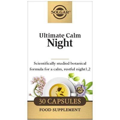 Solgar Ultimate Calma Nacht - Unterstützt erholsamen Schlaf - Vegan - 30 Kapseln Solgar Ultimate Calma Nacht - Unterstützt erholsamen Schlaf - Vegan - 30 Kapseln