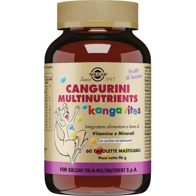 Solgar Cangurini Multinutrients - Gusto frutti di bosco - 60 tavolette Solgar Cangurini Multinutrients - Gusto frutti di bosco - 60 tavolette