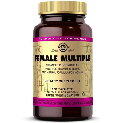 Solgar Female Multiple Vitamin & Mineral - 120 Tablets Solgar Female Multiple Vitamin & Mineral - 120 Tablets