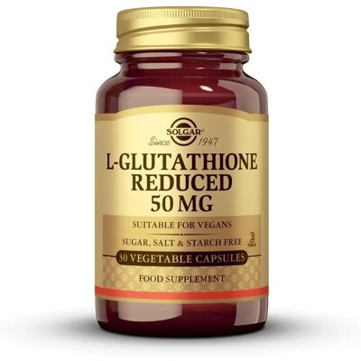 Solgar L-Glutathione 50mg Vegicaps - Aminoácido - Desintoxicação Solgar L-Glutathione 50mg Vegicaps - Aminoácido - Desintoxicação