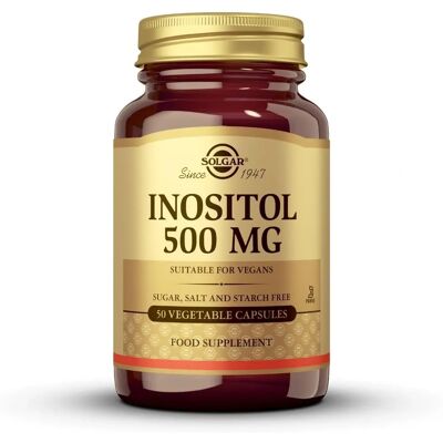 Solgar Inositol 500mg Vegikapselit - SolunToiminta - B Vitamiini Solgar Inositol 500mg Vegikapselit - SolunToiminta - B Vitamiini