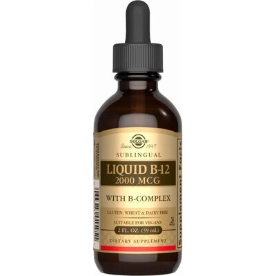 Solgar Líquido B12 2000μg con B-Complejo - Suplementos dietéticos Solgar Líquido B12 2000μg con B-Complejo - Suplementos dietéticos