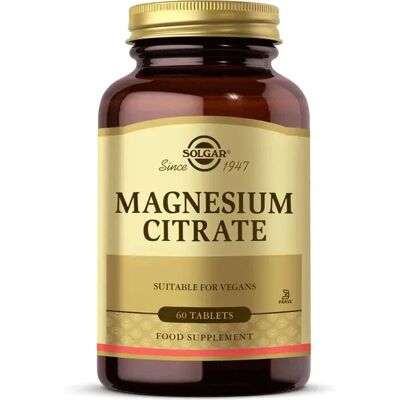 Solgar Magnesiumsitraatti - Magnesium, Hermosto, Energia, Luut - Ravintolisä Solgar Magnesiumsitraatti - Magnesium, Hermosto, Energia, Luut - Ravintolisä