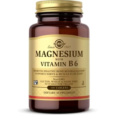 Solgar Magnesium with Vitamin B6 - Dietary Supplements Solgar Magnesium with Vitamin B6 - Dietary Supplements