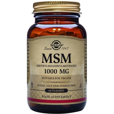 Solgar MSM 1000mg - Tukee nivelia ja luita Solgar MSM 1000mg - Tukee nivelia ja luita