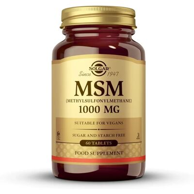 Solgar MSM 1000mg - Tukee nivelia ja luita Solgar MSM 1000mg - Tukee nivelia ja luita