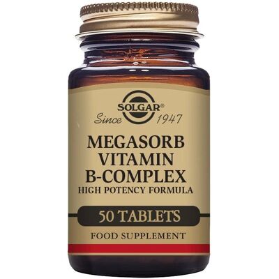 Solgar Megasorb Vitamin B-Complex tablets - 50 pcs Solgar Megasorb Vitamin B-Complex tablets - 50 pcs