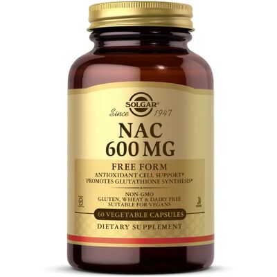 Solgar NAC 600 mg Kasvipohjainen Veg capsules - Ravintolisä Solgar NAC 600 mg Kasvipohjainen Veg capsules - Ravintolisä