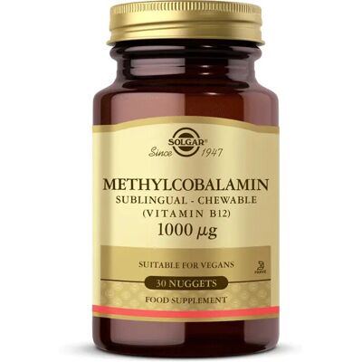 Solgar Methylcobalamin 1000 mcg - Vitamin B12 Nuggets Solgar Methylcobalamin 1000 mcg - Vitamin B12 Nuggets