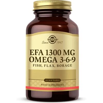 Solgar Omega 3-6-9 Ryba, Siemię lniane, Borage - 1300 mg - 60 Softgels Solgar Omega 3-6-9 Ryba, Siemię lniane, Borage - 1300 mg - 60 Softgels