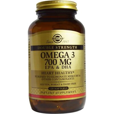 Solgar Omega-3 Gélules Molles 700mg (120 pcs) - Publicité Solgar Omega-3 Gélules Molles 700mg (120 pcs) - Publicité
