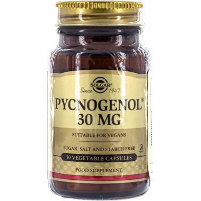Solgar Pin de Pin maritime 30mg Pycnogenol Capsules - Complément Alimentaire - Publicité Solgar Pin de Pin maritime 30mg Pycnogenol Capsules - Complément Alimentaire - Publicité