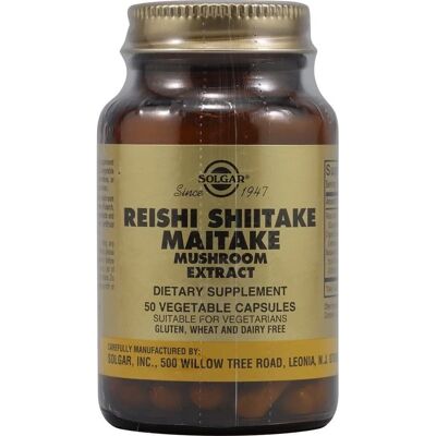 Solgar Reishi Shiitake Maitake Pilzextrakt (50 Vegicaps) Solgar Reishi Shiitake Maitake Pilzextrakt (50 Vegicaps)