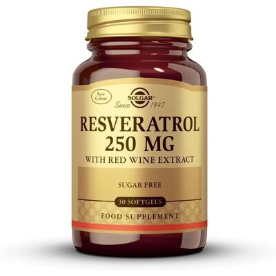 Solgar Resveratrol 250mg Veganské Softgely - Doplněk stravy Solgar Resveratrol 250mg Veganské Softgely - Doplněk stravy