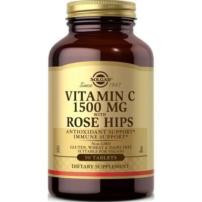 Solgar Vitamin C 1500 mg s růžovými šípky tablety (90 ks) Solgar Vitamin C 1500 mg s růžovými šípky tablety (90 ks)