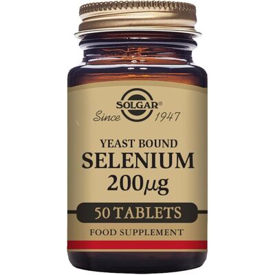 Selênio Solgar em levedura 200μg - Apoia o sistema imunológico e metabolismo - 50 comprimidos Selênio Solgar em levedura 200μg - Apoia o sistema imunológico e metabolismo - 50 comprimidos