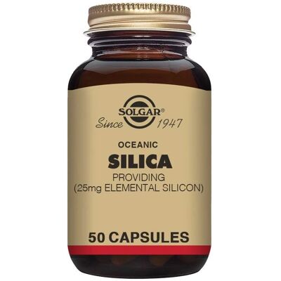Solgar Oceanic Silica 25 mg Kasvipohjaiset Kapselit - Mineraali - 50 kpl Solgar Oceanic Silica 25 mg Kasvipohjaiset Kapselit - Mineraali - 50 kpl