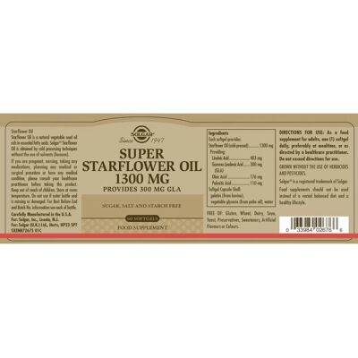 Solgar Super Aceite de Borraja 1300mg Cápsulas Blandas (60 uds.) Solgar Super Aceite de Borraja 1300mg Cápsulas Blandas (60 uds.)