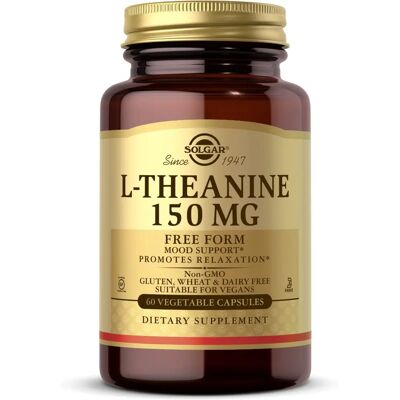 Solgar L-Theanin 150 MG Vegetarische Kapseln - Nahrungsergänzungsmittel Solgar L-Theanin 150 MG Vegetarische Kapseln - Nahrungsergänzungsmittel