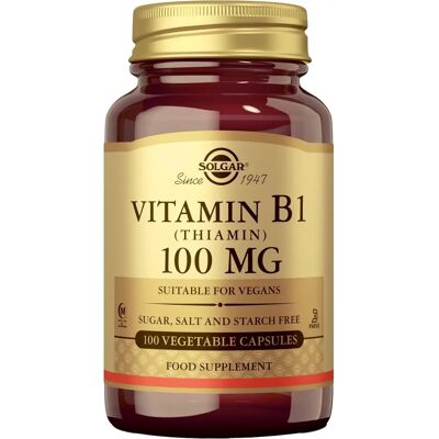 Solgar Vitamine B1 100 Mg - Énergie & Nerve - Publicité Solgar Vitamine B1 100 Mg - Énergie & Nerve - Publicité