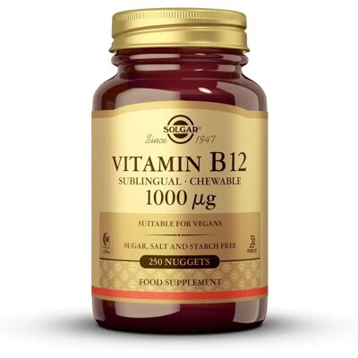 Solgar Vitamin B12 1000µg nuggets (250 st.) Solgar Vitamin B12 1000µg nuggets (250 st.)