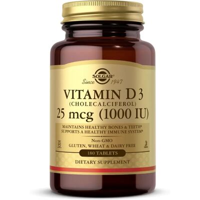 Solgar Vitamin D3 1000 IU - Knochen & Immunabwehr Solgar Vitamin D3 1000 IU - Knochen & Immunabwehr