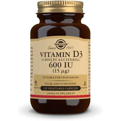 Solgar Vitamin D3 600 IU - Vegicaps - Immune & Bone Support Solgar Vitamin D3 600 IU - Vegicaps - Immune & Bone Support