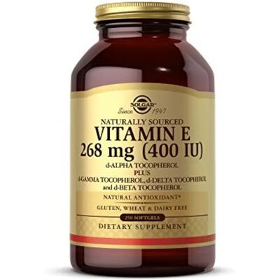 Solgar Vitamina E 268mg cápsulas blandas - 250 uds. Solgar Vitamina E 268mg cápsulas blandas - 250 uds.